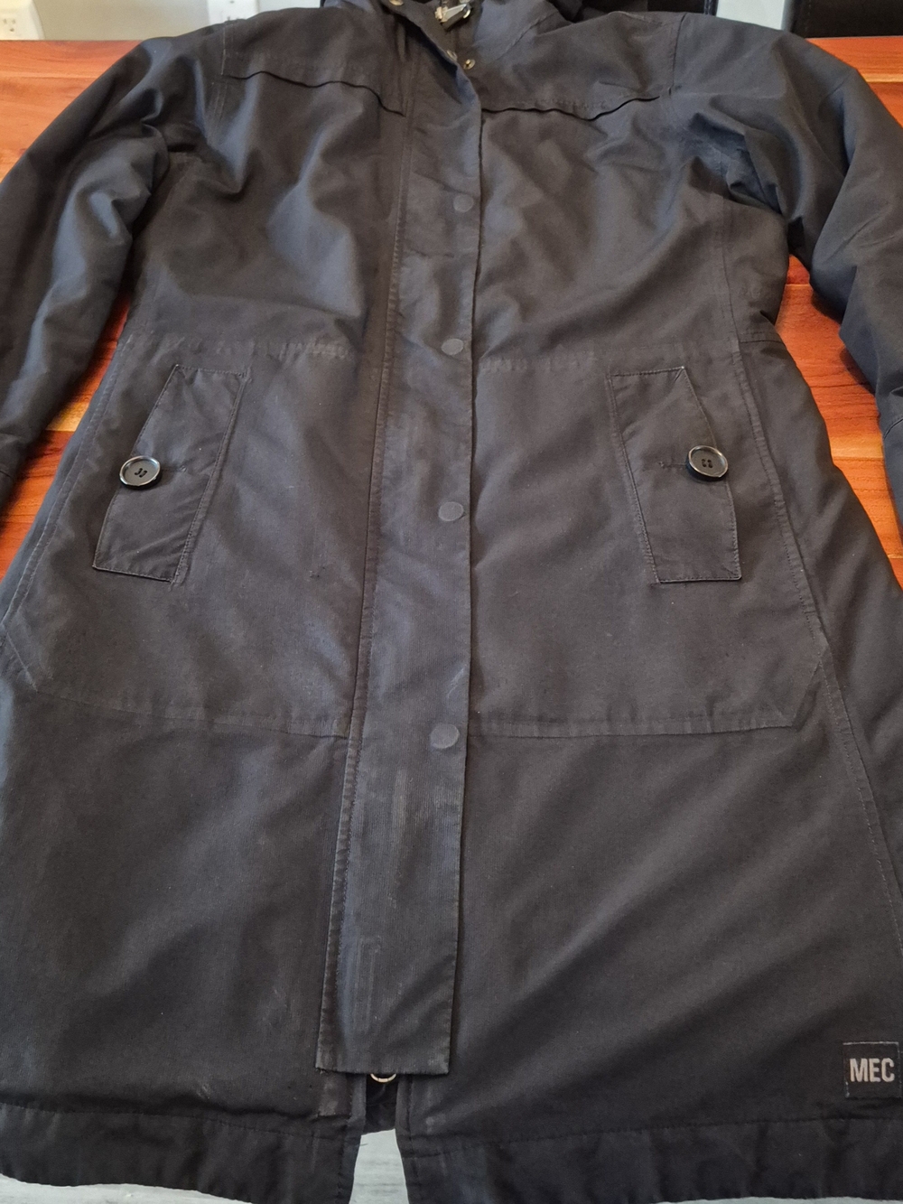 MEC Women's Medium Black Long Multi Season Zip-out Lining Jacket